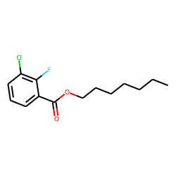 3-Chloro-2-fluorobenzoic acid, heptyl ester