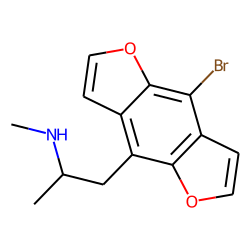 1-(8-Bromo-dibenzo[1,2-b; 4,5-b']difuran-4-yl-2-aminopropane, N-methyl
