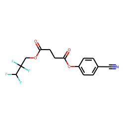 Succinic acid, 2,2,3,3-tetrafluoropropyl 4-cyanophenyl ester