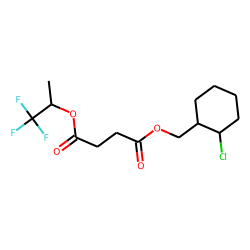 Succinic acid, 1,1,1-trifluoroprop-2-yl (2-chlorocyclohexyl)methyl ester