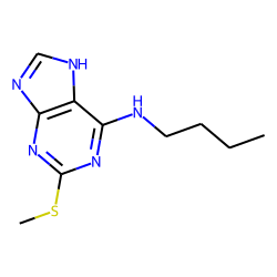 Purine, 6-butylamino-2-methylthio-