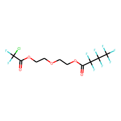 Diethylene glycol, chlorodifluoroacetate, heptafluorobutyrate
