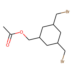 1,3-bis-(Bromomethyl)-5-hydroxymethylcyclohexane, acetate