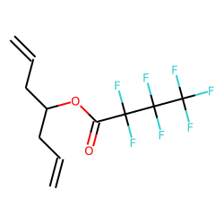 1,6-Heptadien-4-ol , heptafluorobutyrate