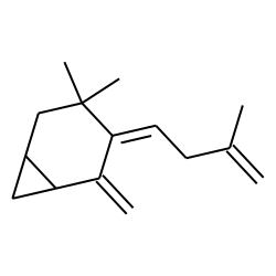 4,4-Dimethyl-3-(3-methylbut-3-enylidene)-2-methylenebicyclo[4.1.0]heptane