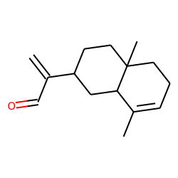 2-((2R,4aR,8aR)-4a,8-Dimethyl-1,2,3,4,4a,5,6,8a-octahydronaphthalen-2-yl)acrylaldehyde