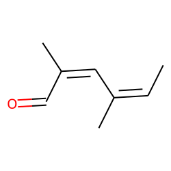 2,4-Dimethyl-2,4-hexadienal, not E,E, # 1