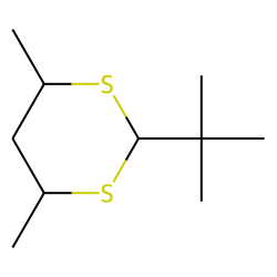 2-Tert-butyl,cis-4,cis-6-dimethyl-1,3-dithiane
