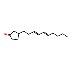 CYCLOPENTANONE, 3-[3,5-DECADIENYL]-, (E,E)-