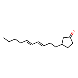 Cyclopentanone, 3-[3,5-decadienyl]-, (E,E)-