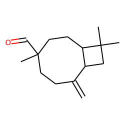 4,10,10-trimethyl-7-methylenebicyclo[6.2.0] decane-4-carbaldehyde