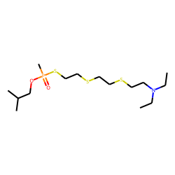Methylthiophosphonic acid, O-isobutyl, S-(2-(2-(2-diethylaminoethylthio)ethylthio)ethylthio