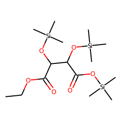 Tartaric acid, ethyl ester, 3TMS