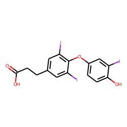 Hydrocinnamic acid, 4-(4-hydroxy-3-iodophenoxy)-3,5-diiodo-