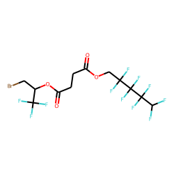 Succinic acid, 2,2,3,3,4,4,5,5-octafluoropentyl 1-bromo-3,3,3-trifluoroprop-2-yl ester