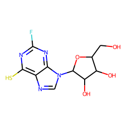 9H-purine-6-thiol, 2-fluoro-9-beta-d-ribofuranosyl-