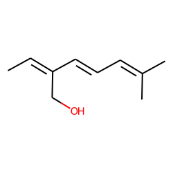 3,5-Heptadienol, 2-ethylidene-6-methyl, isomer # 2