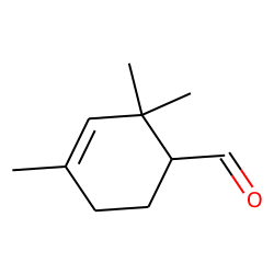 1,3,3-Trimethylcyclohex-1-ene-4-carboxaldehyde, (+,-)-