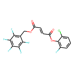 Fumaric acid, pentafluorobenzyl 2-chloro-6-fluorophenyl ester
