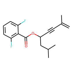 2,6-Difluorobenzoic acid, 2,7-dimethyloct-7-en-5-yn-4-yl ester