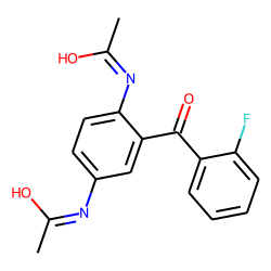 Flunitrazepam M (noramino-), hydrolysis, acetylated