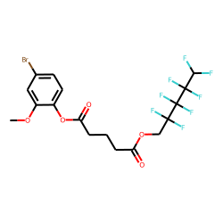 Glutaric acid, 2,2,3,3,4,4,5,5-octafluoropentyl 4-bromo-2-methoxyphenyl ester