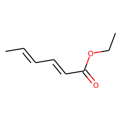 Ethyl 2,4-dimethyl-2,4-hexadienoate, not E,E, # 1