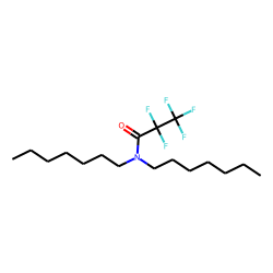 Pentafluoropropanamide, N,N-diheptyl-
