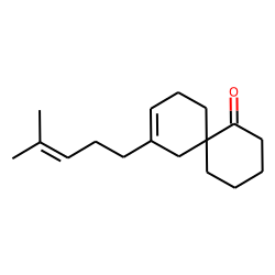 8-(4-Methylpentene-3-yl) spiro[5.5]decene-8-one-1