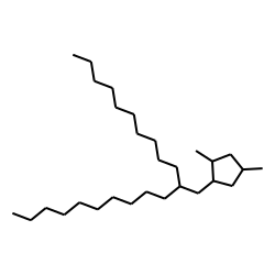 Cyclopentane, 1-(2-decyldodecyl)-2,4-dimethyl-