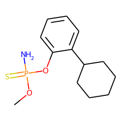 O-(2-cyclohexylphenyl) o-methyl amidothiophosphate