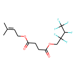 Succinic acid, 3-methylbut-2-en-1-yl 2,2,3,4,4,4-hexafluorobutyl ester
