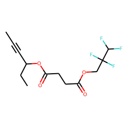 Succinic acid, hex-4-yn-3-yl 2,2,3,3-tetrafluoropropyl ester
