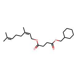 Succinic acid, cyclohexylmethyl geranyl ester