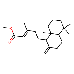 2-Pentenoic acid, 5-(decahydro-5,5,8a-trimethyl-2-methylene-1-naphthalenyl)-3-methyl-, methyl ester, [1R-[1«alpha»(E),4a«beta»,8a«alpha»]]-