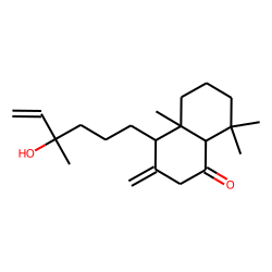 4-(3-Hydroxy-3-methylpent-4-enyl)-4a,8,8-trimethyl-3-methylidene-5,6,7,8a-tetrahydro-4H-naphthalen-1-one (Laricsone)