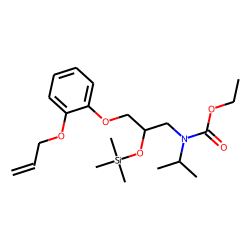 Oxprenolol, N-ethoxycarbonylated, TMS