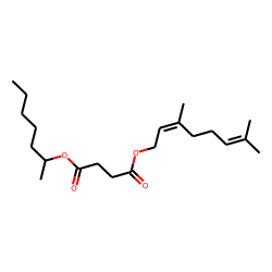 Succinic acid, hept-2-yl geranyl ester