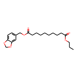 Sebacic acid, (1,3-benzodioxol-5-yl)methyl propyl ester
