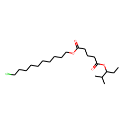 Glutaric acid, 2-methylpent-3-yl 10-chlorodecyl ester