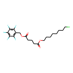 Glutaric acid, 8-chlorooctyl pentafluorobenzyl ester