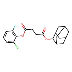 Succinic acid, 2-chloro-6-fluorophenyl adamant-2-yl ester
