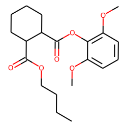 1,2-Cyclohexanedicarboxylic acid, butyl 2,6-dimethoxyphenyl ester