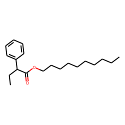 Butyric acid, 2-phenyl-, decyl ester