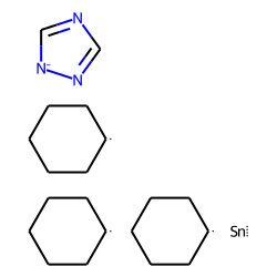 1H-1,2,4-Triazole, 1-(tricyclohexylstannyl)-