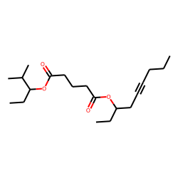 Glutaric acid, 2-methylpent-3-yl non-5-yn-3-yl ester