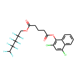 Glutaric acid, 2,2,3,3,4,4,5,5-octafluoropentyl 2,4-dichloro-1-naphthyl ester