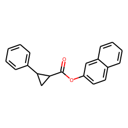 Cyclopropanecarboxylic acid, trans-2-phenyl-, naphth-2-yl ester