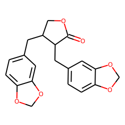 2(3H)-Furanone, 3,4-bis(1,3-benzodioxol-5-ylmethyl)dihydro-, (3R-trans)-