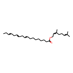 (9Z,12Z,15Z)-(E)-3,7-Dimethylocta-2,6-dien-1-yl octadeca-9,12,15-trienoate